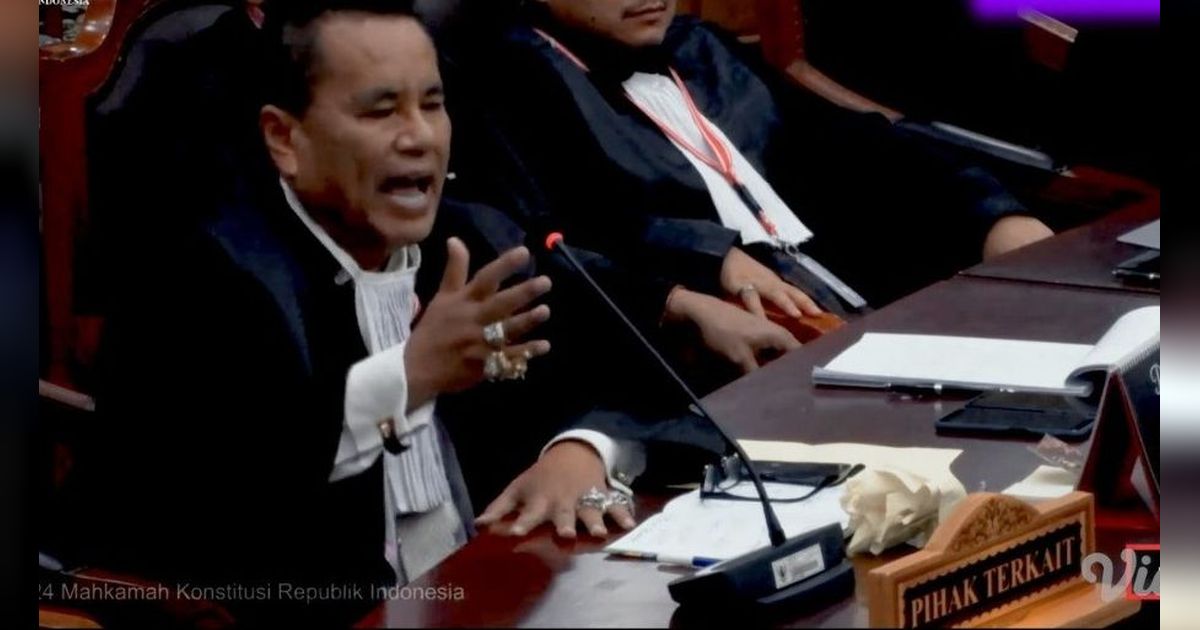 Cincin Besar Hotman Paris Disorot Hakim MK, Dapat Julukan 'Hotmen'