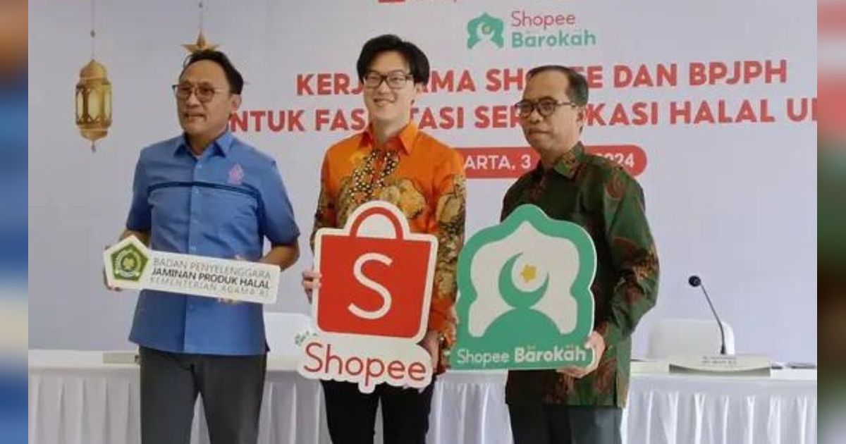 Bikin Sertifikat Halal Kini Bisa Lewat Shopee, Begini Caranya