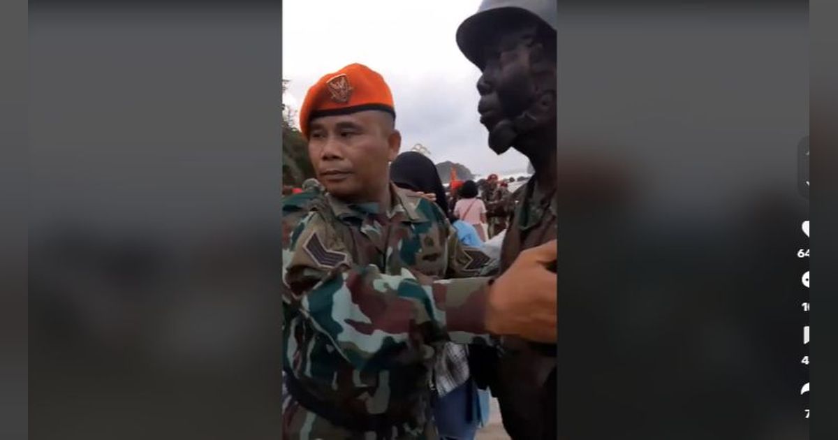 Sama-sama Pasukan Elite TNI, Momen Ayah Kopasgat Pasangkan Baret Merah ke Anak Lulus Pendidikan Kopassus