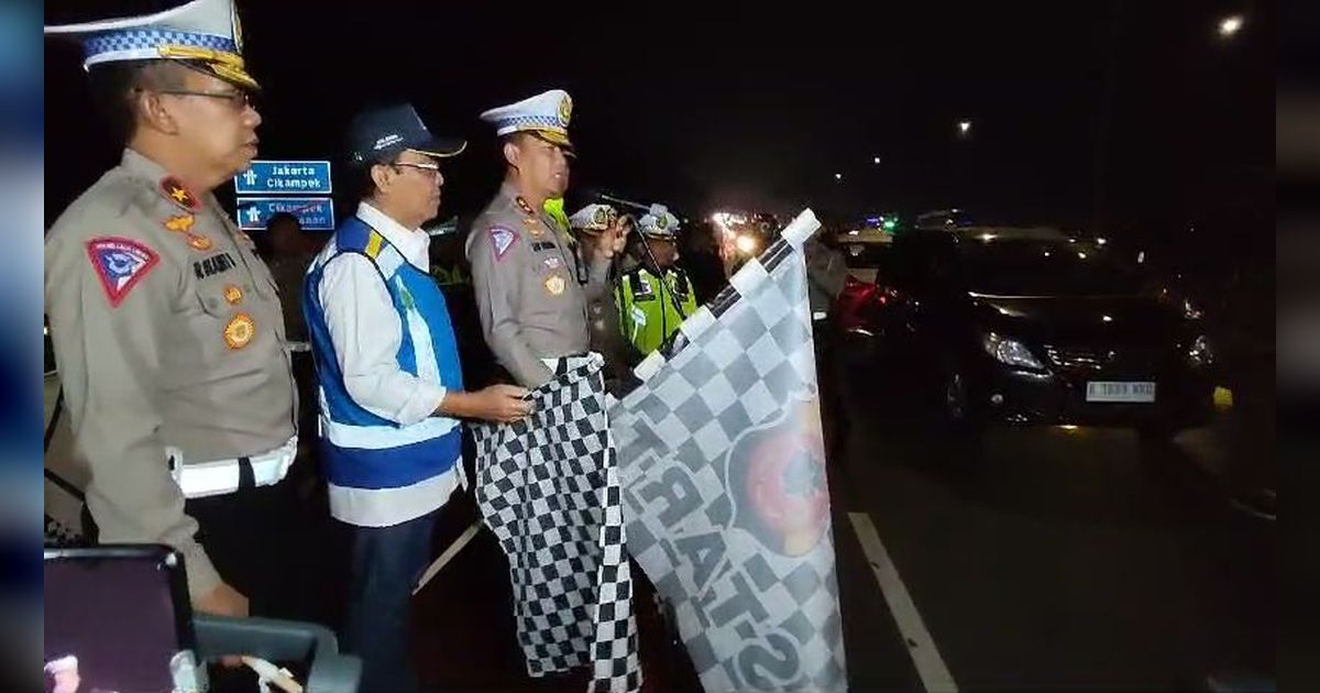 Kakorlantas Resmi Lepas Pemudik Jalur Oneway KM 72 Hingga KM 414 Kalikangkung