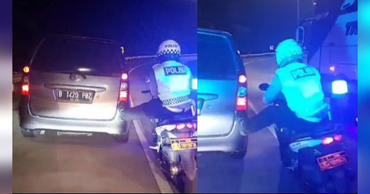 Video Viral Petugas Satlantas Subang Stut Avanza Pemudik Mogok Pakai Kaki, Kekuatannya Bikin Melongo