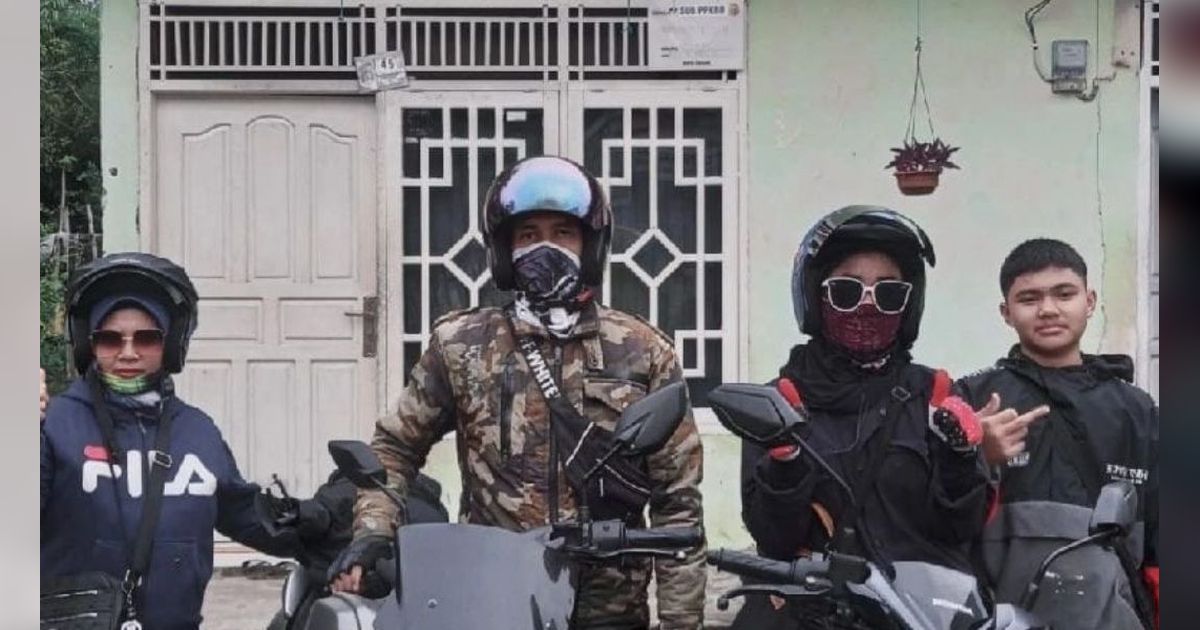 Cerita Keluarga Mudik dari Sumatera ke Jateng Pakai Motor, Segini Ongkos Habis Selama Perjalanan 6 Hari