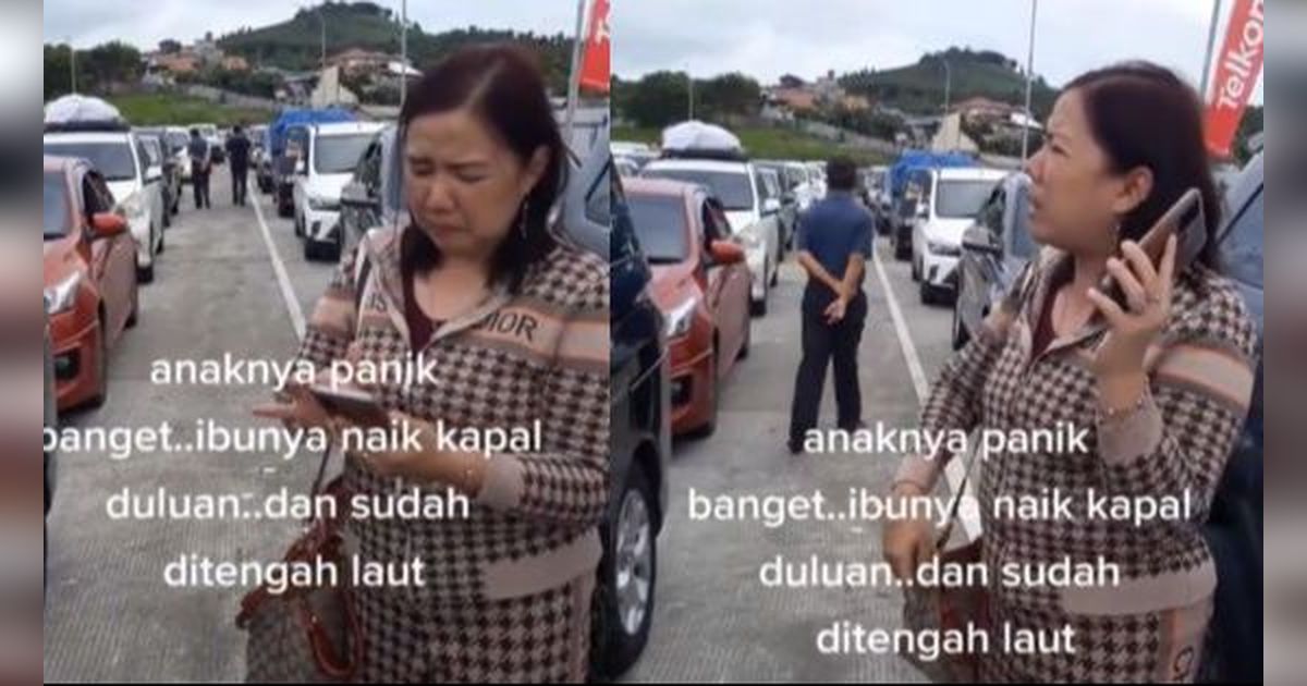 Viral Kepanikan Penumpang Mudik Kala Ibunya Naik Kapal Duluan, Bilang ke Toilet Tak Kunjung Balik