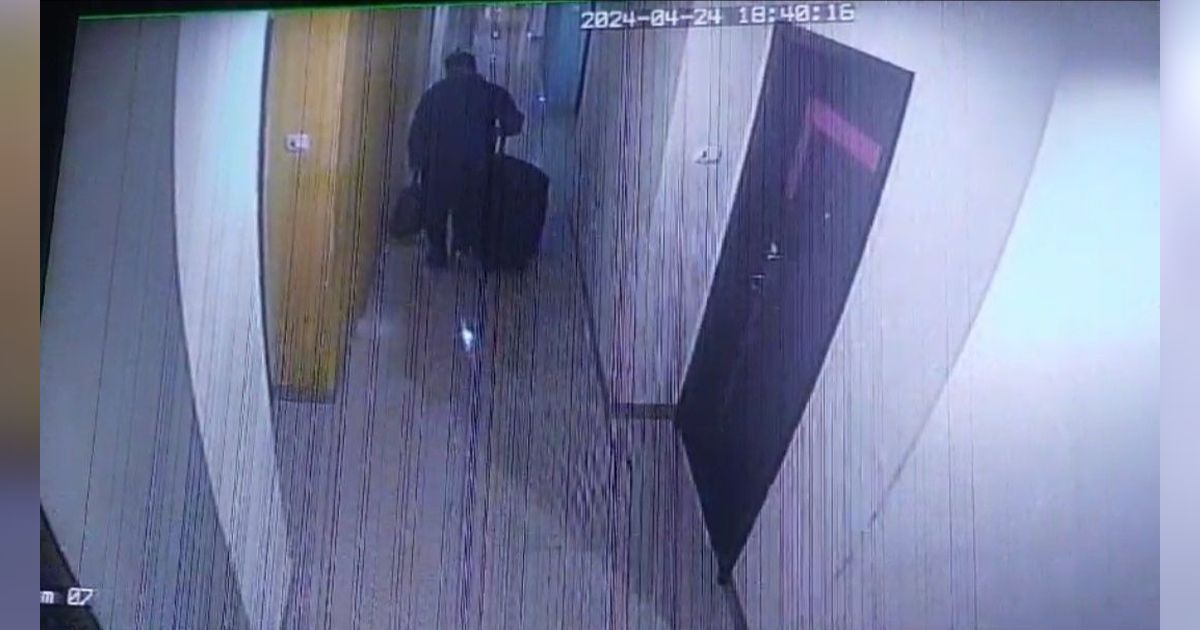 Detik-Detik Pelaku Pembunuhan Mayat Perempuan dalam Koper Terekam CCTV Keluar Hotel Pukul 6 Sore