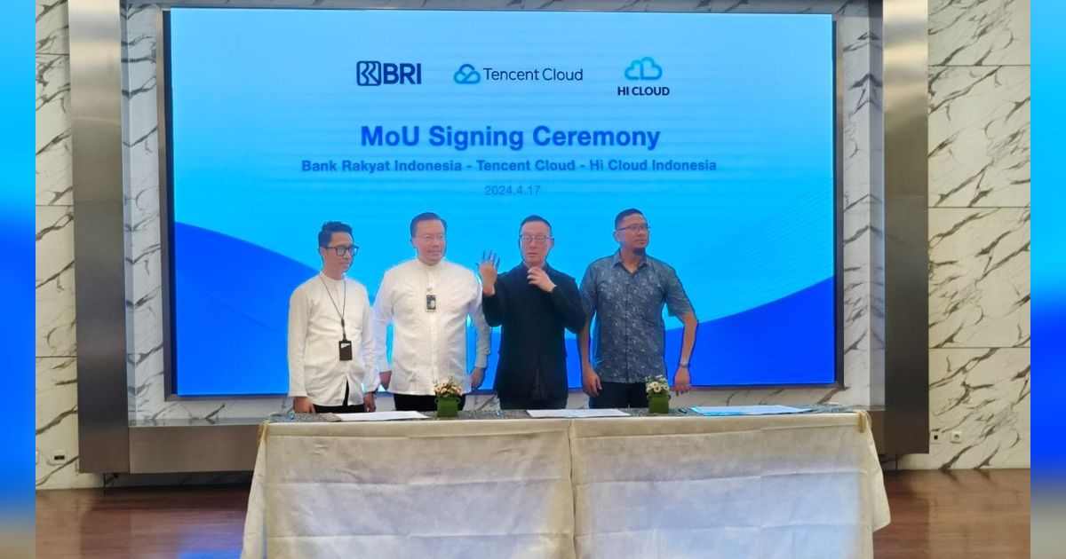 Perkuat Kapabilitas Digital, BRI Jalin Kerja Sama dengan Tencent Cloud dan Hi Cloud Indonesia