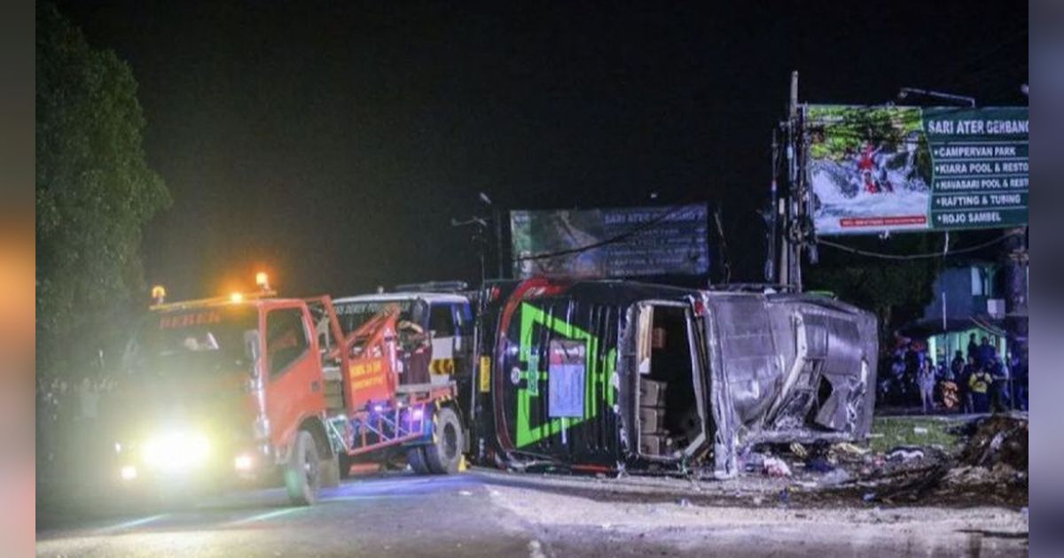 Tim Traffic Accident Analysis Bakal Olah TKP Kecelakaan Bus SMK Lingga Kencana di Ciater