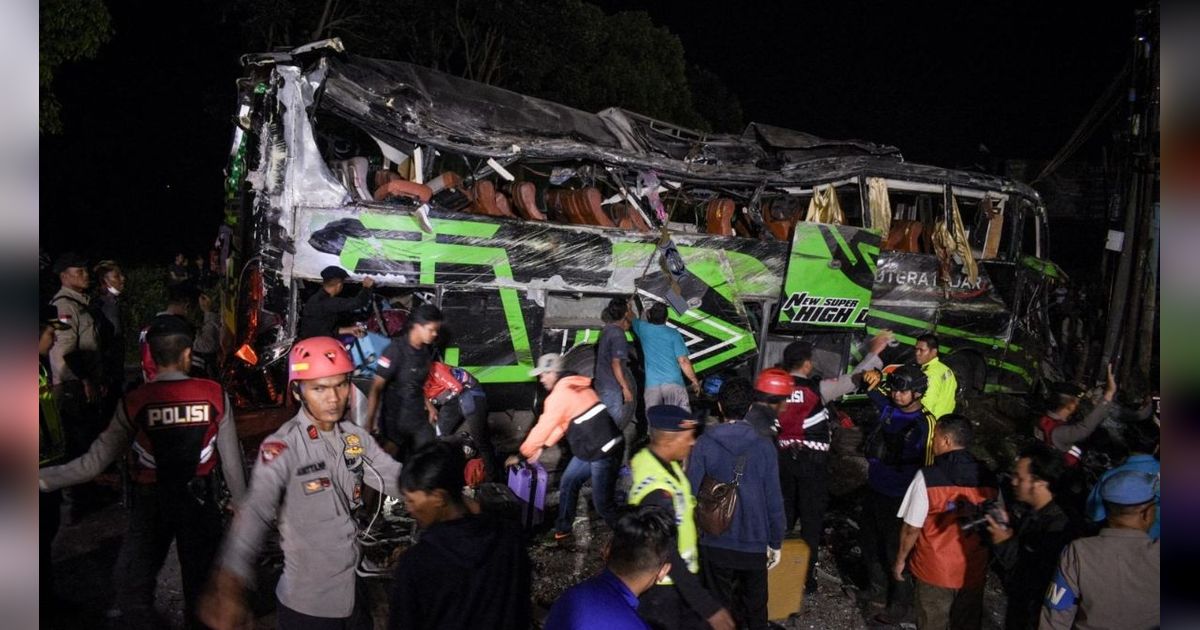 Ini Hasil Olah TKP Sementara Polisi Selidiki Kecelakaan Bus SMK Lingga Kencana di Ciater