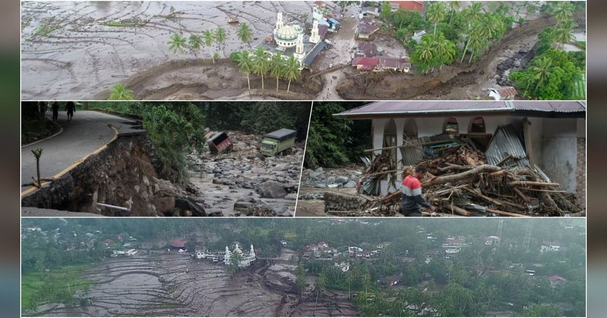 FOTO: Porak-Poranda Sumatera Barat Usai Terjangan Banjir Bandang Lahar Dingin hingga Sebabkan Longsor dan 37 Orang Tewas