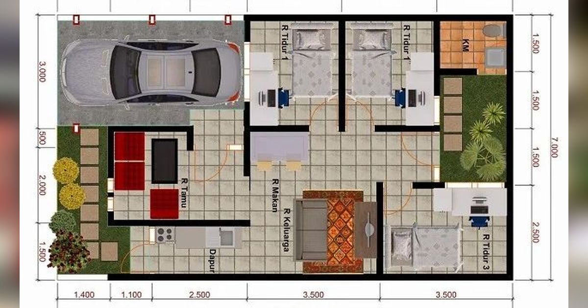 6 Ide Desain Rumah Minimalis Modern 3 Kamar, Cocok untuk Keluarga Baru