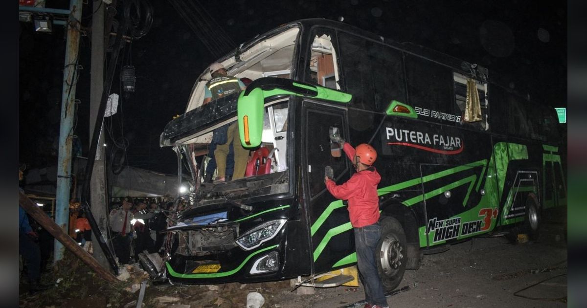 Bus Trans Putera Fajar yang Kecelakaan di Subang Ternyata Telat Uji KIR Lima Bulan Lalu