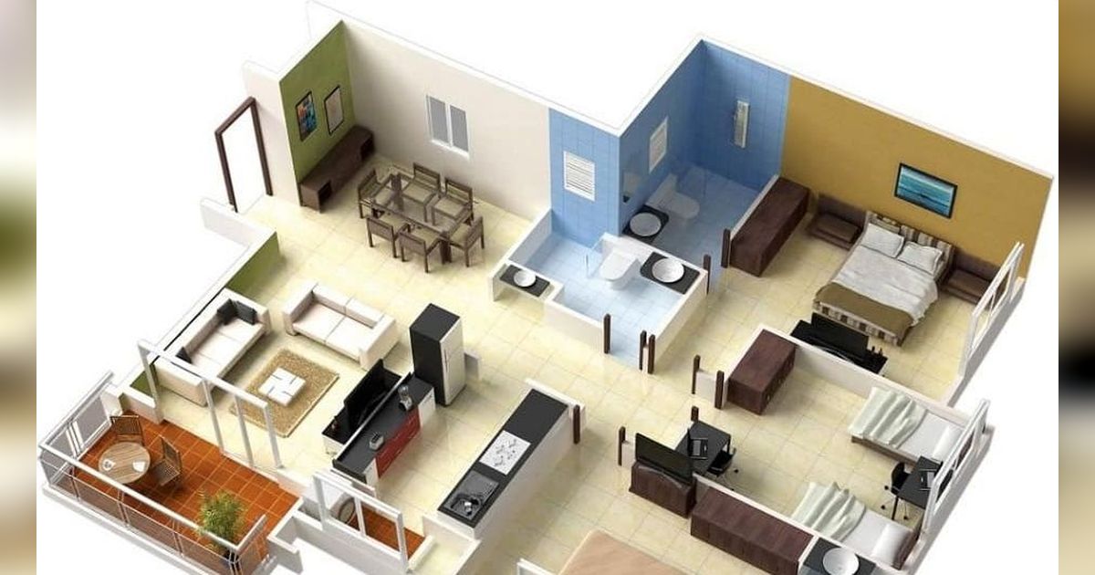 Inspirasi 6 Desain Rumah Minimalis Modern 3 Kamar, Cocok Bagi Keluarga Baru