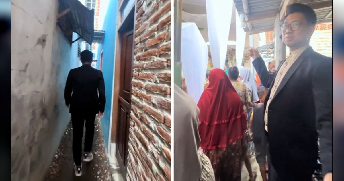 Bak Labirin, Pria Ini Hadiri Pernikahan Harus Menyusuri Gang-gang Sempit, Lokasinya yang Tersembunyi Jadi Sorotan