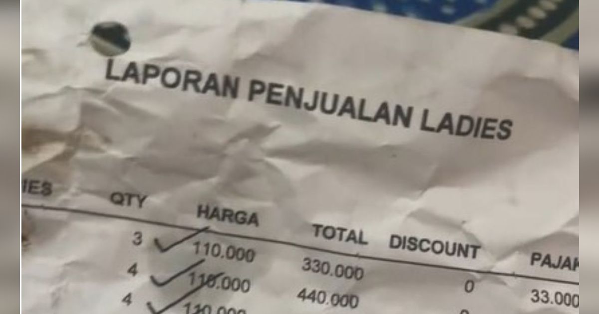 Viral Bungkus Gorengan Berisi Catatan Harga LC Karaoke Lengkap dengan Tarif dan Nama Tamu, Netizen Segera Cek Kali Aja Ada Nama Suamimu