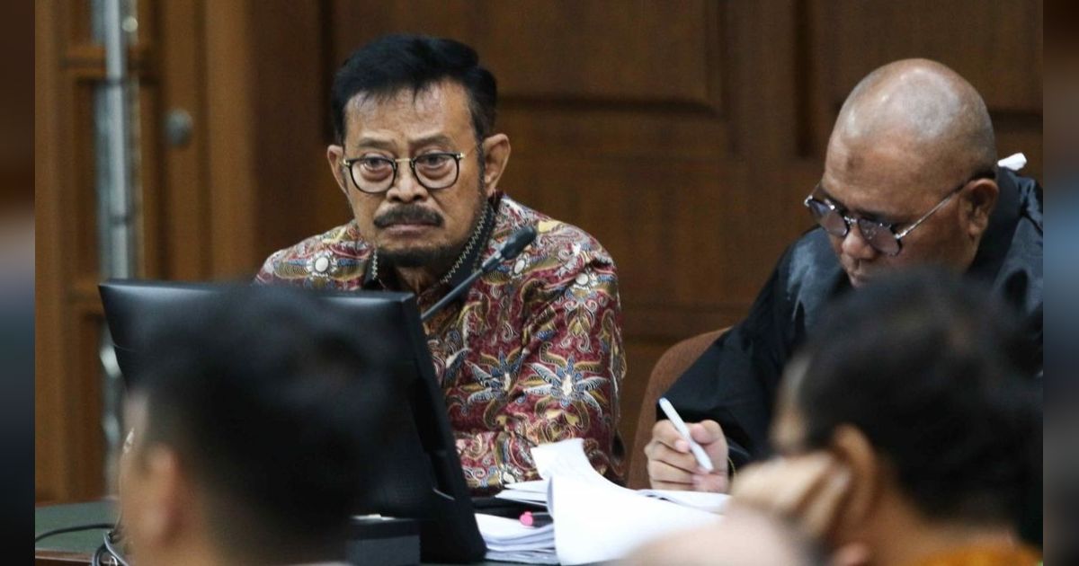 FOTO: Raut Wajah Syahrul Yasin Limpo Mendengarkan 8 Pejabat Kementan Bersaksi di Sidang Lanjutan