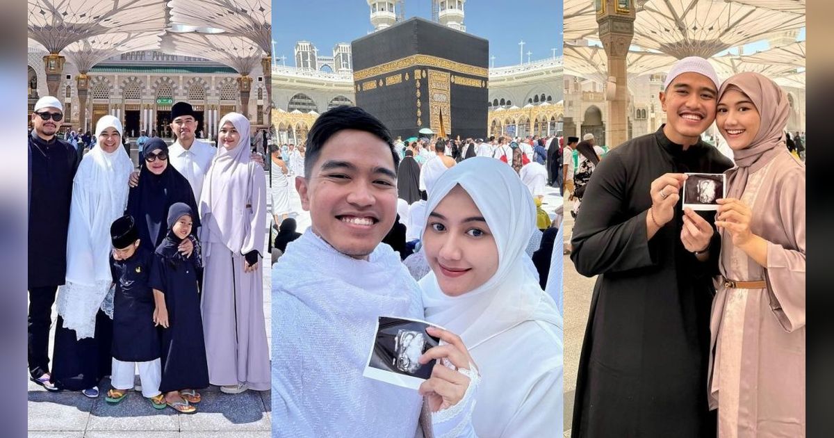 Sumringah Pamer Foto USG di Depan Ka'bah, Ini 10 Potret Erina Gudono Istri Kaesang Pangarep Umumkan Kehamilan Anak Pertama Saat Umrah