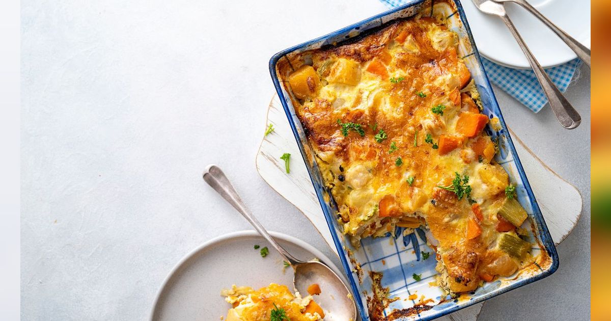 Resep Veggie Baked Egg Praktis, Tinggi Protein dan Serat Auto Kenyang