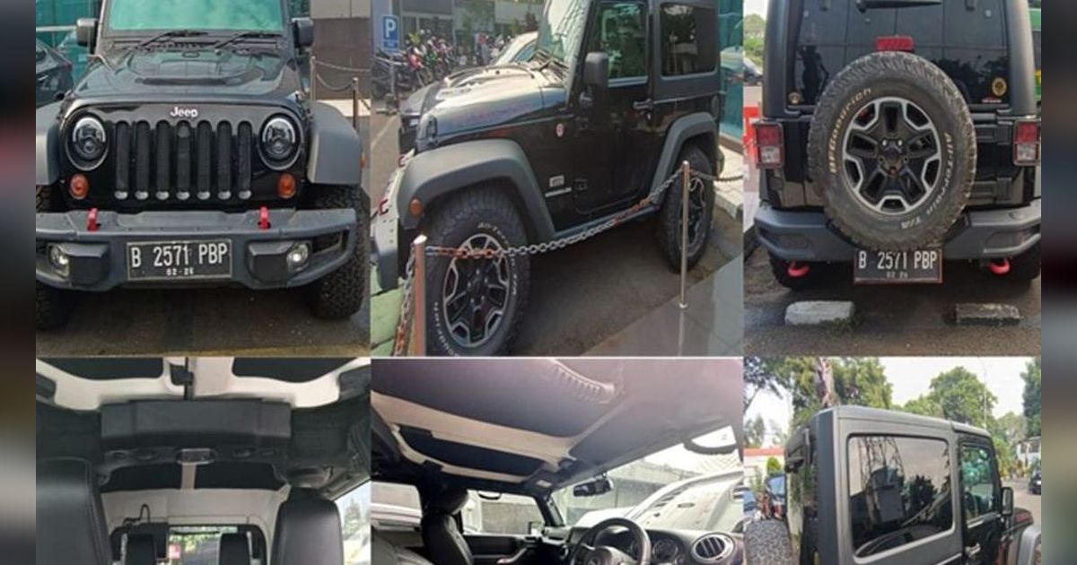 Belum Laku Dilelang, Mobil Rubricon Mario Dandy Kini Turun Harga