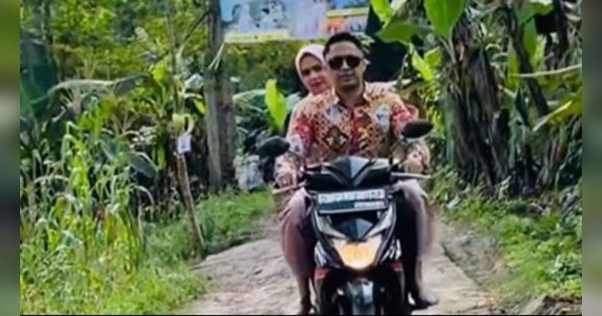 10 Potret Hengky Kurniawan Hadir ke Pernikahan Warga Naik Motor Sejuta Umat