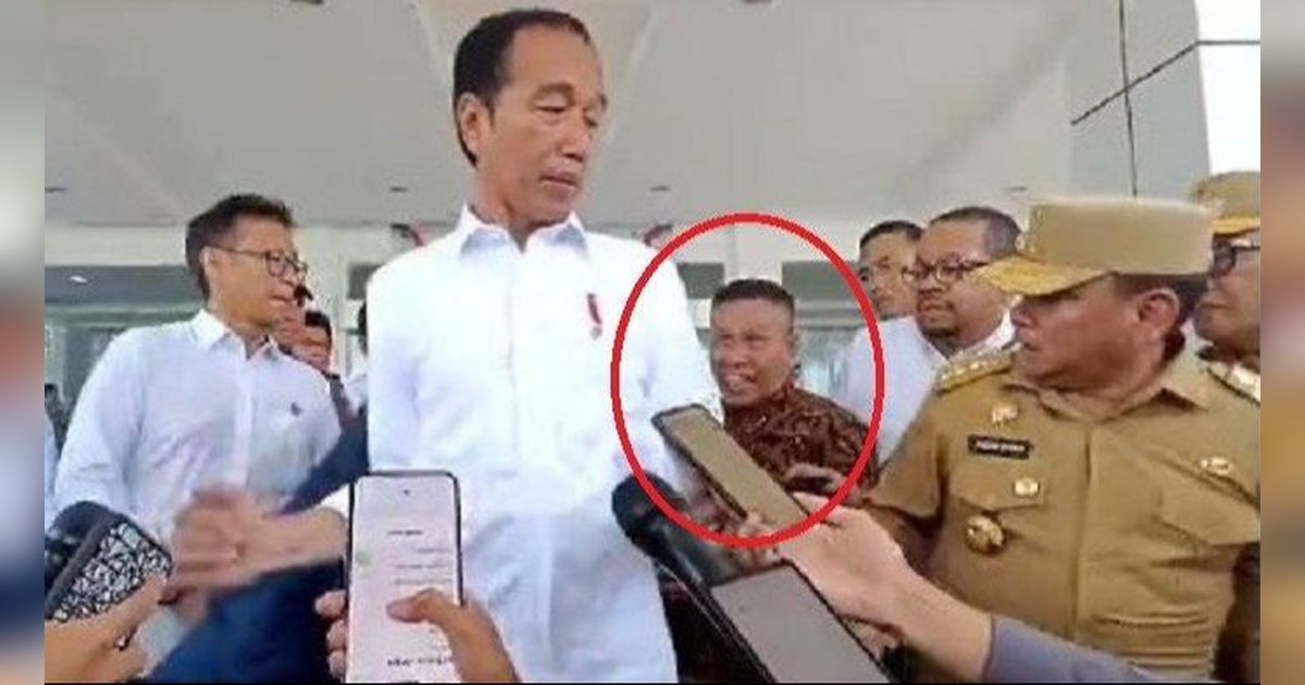 Viral Pria Nyelonong sambil Teriak Saat Konferensi Pers Jokowi di Konawe: 'Gaji Saya 6 Tahun Ditahan Negara'