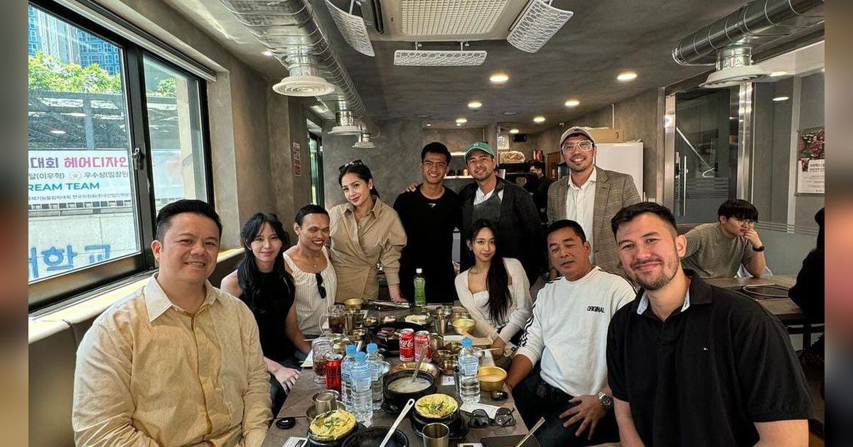 Potret Raffi Ahmad Makan Bareng Dita 'Secret Number' dan Pratama Arhan di Korea Selatan Ramai Disorot