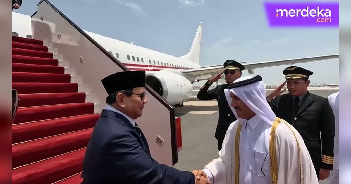 VIDEO: Sambutan Spesial Menhan Prabowo saat Kunjungan Kerja di Qatar