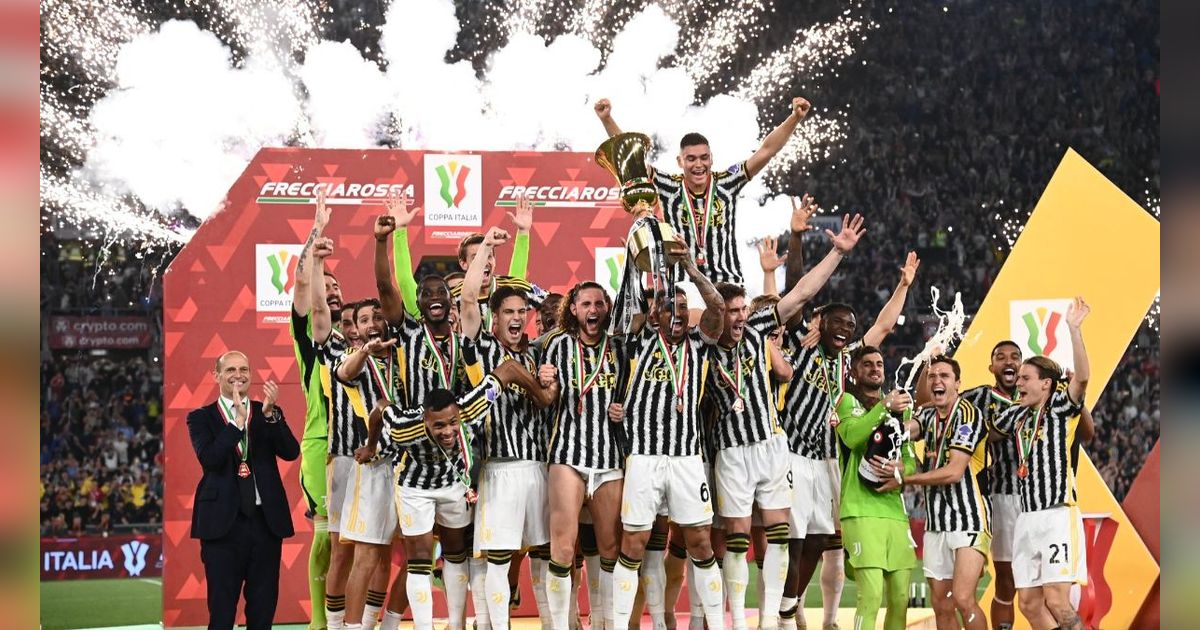 FOTO: Euforia Juventus Sabet Juara Coppa Italia 2024, Si Nyonya Tua Makin Tak Terkejar