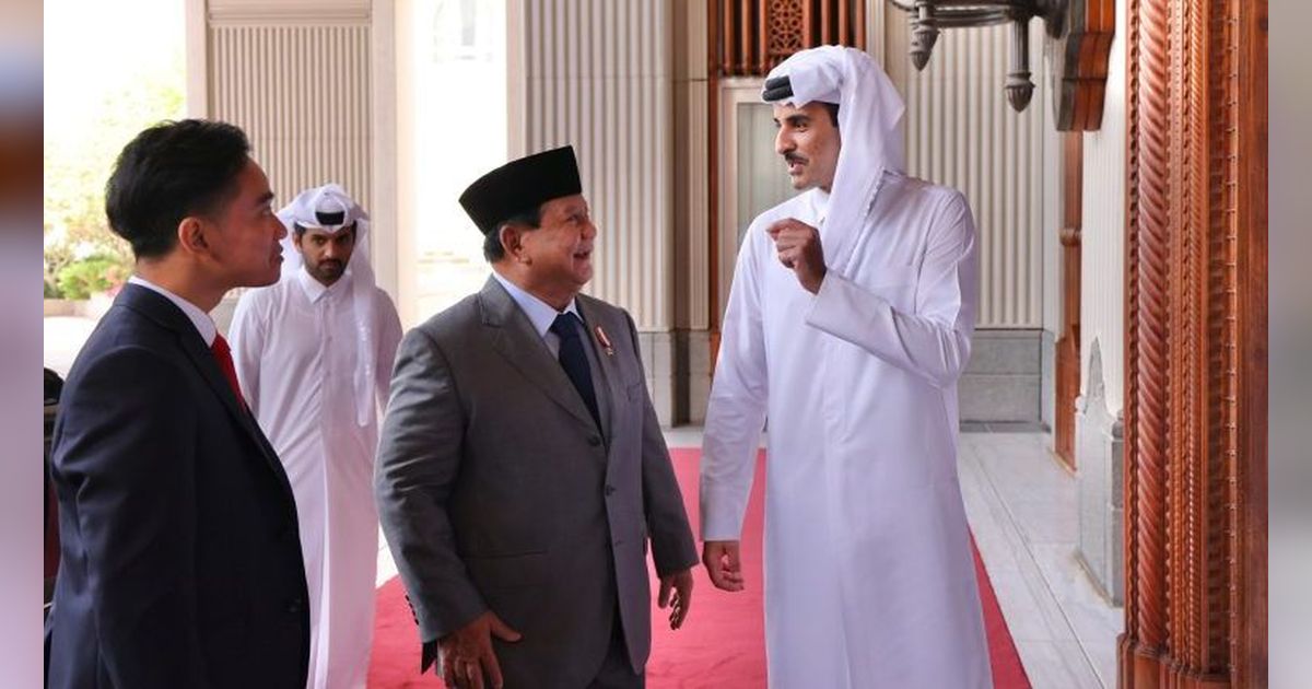 Reaksi Terkejut Emir Qatar Saat Prabowo Kenalkan Gibran sebagai Wapres