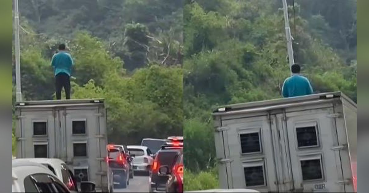Video Viral Pria Sholat di Atas Truk yang Terjebak Macet Parah, Netizen Merasa Tertampar Keras