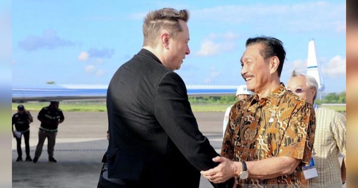 Tiba di Bali, Elon Musk Disambut Luhut