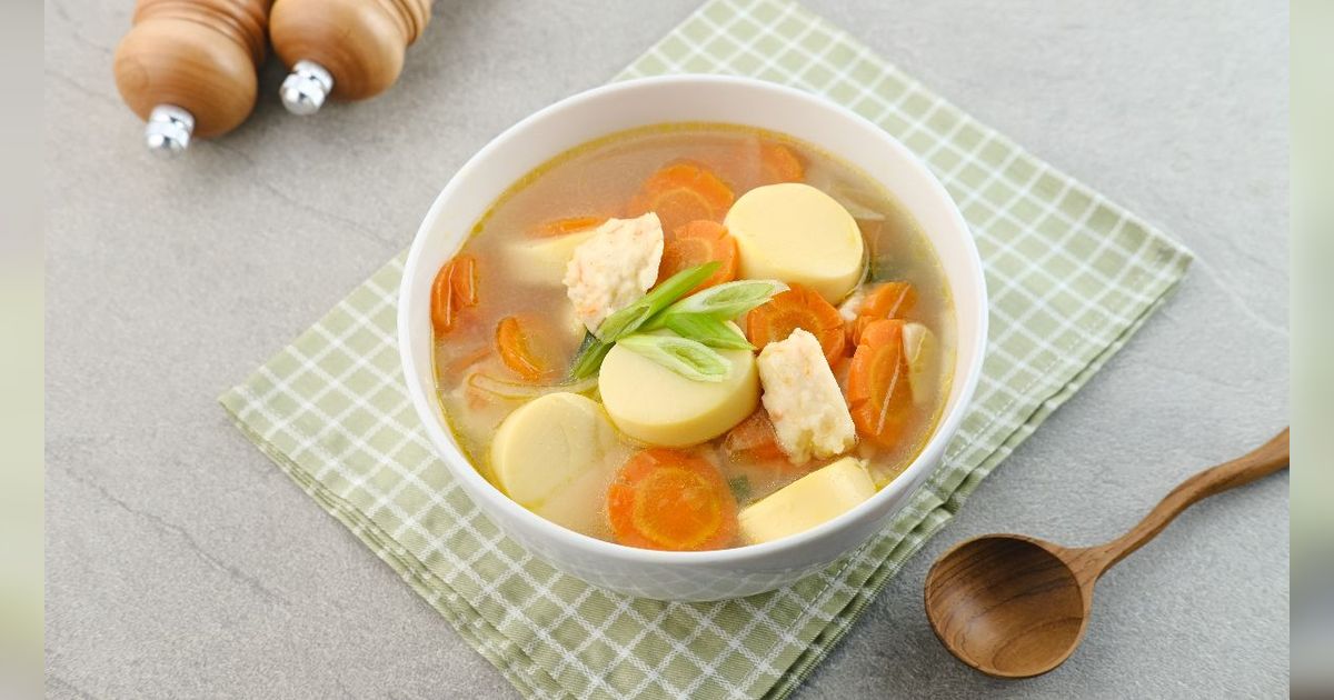 Resep Sup Simpel dan Menyegarkan, Tahu Udang Kuah Bening