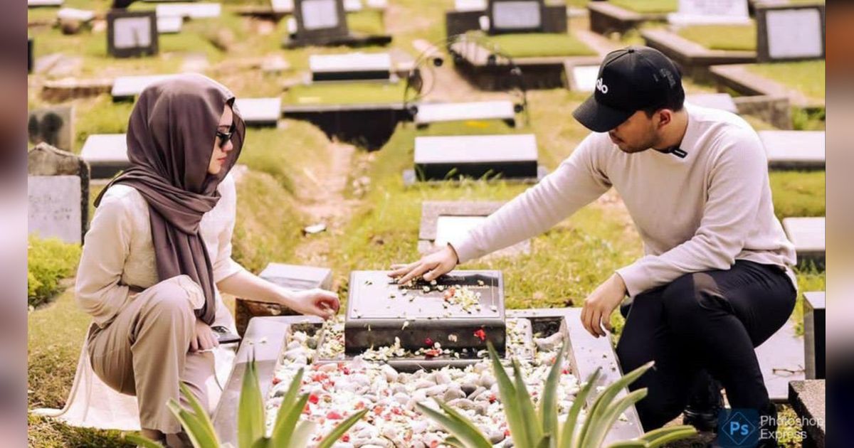 Usai Lamar Aaliyah Massaid, Thariq Halilintar Kunjungi Makam Adjie Massaid Untuk Izin Menikah