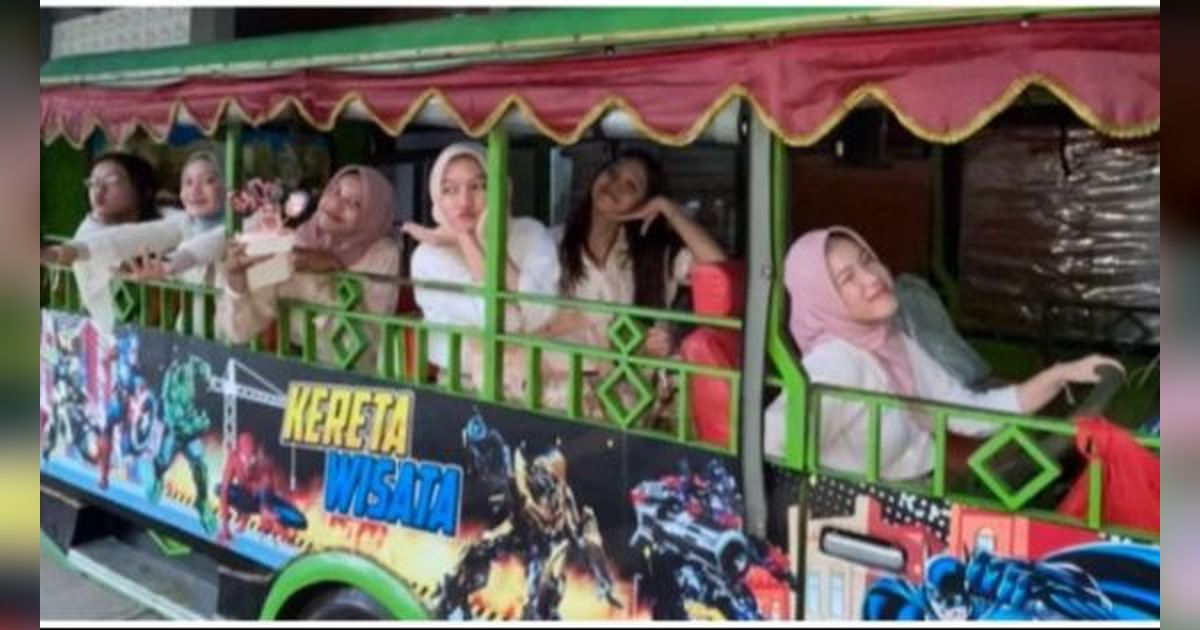 Sewa Odong-odong untuk Jemput Temannya yang Ulang Tahun, Momen Kejutan Ultah Ini Viral Curi Perhatian