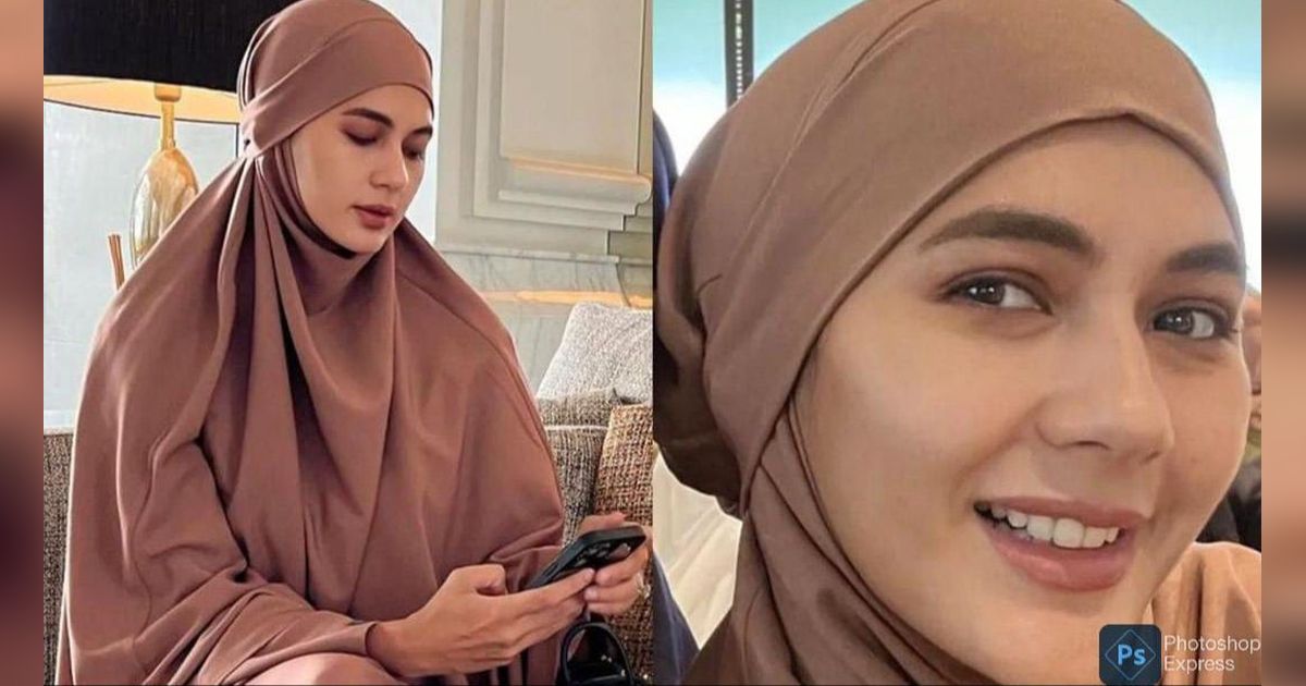 Pesona Paula Verhoeven Kenakan Busana Syari, Masya Allah Cantiknya Sempurna