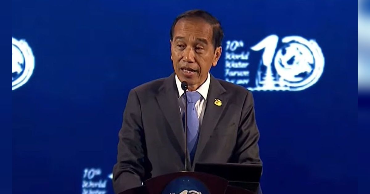 Pidato Lengkap Jokowi di WWF Bali, Sebut Kolaborasi Kunci Keberhasilan Dunia Atasi Masalah Air