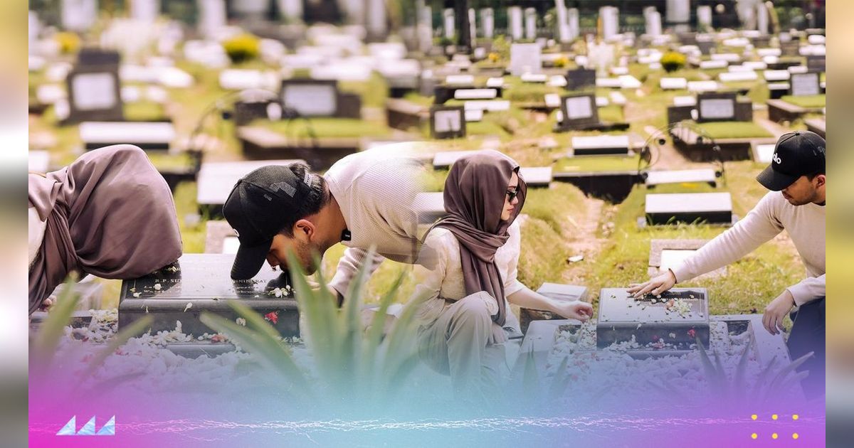 Sambil Cium Nisan Adjie Massaid, Thariq Halilintar Minta Izin Menikahi Aaliyah