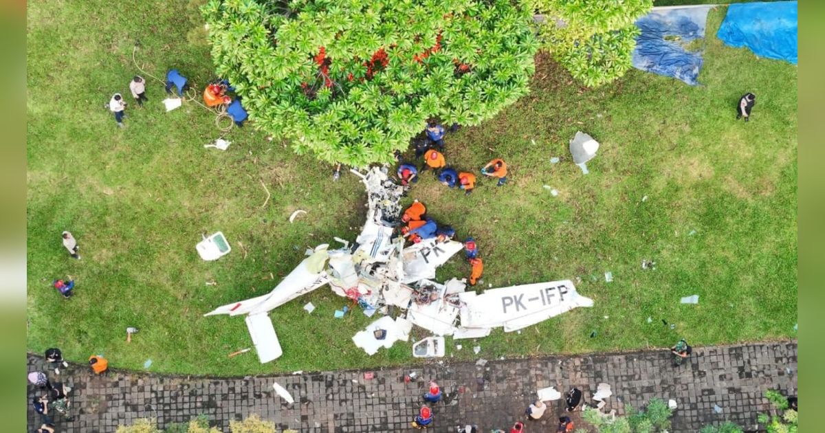 Dugaan KNKT: Pilot Berupaya Mendarat Darurat di Lapangan BSD, Tapi Gagal Karena Kena Pohon Duluan