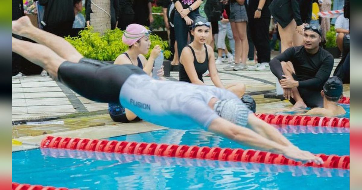 Hampir Tenggelam! 8 Potret Soraya Rasyid Ikut Lomba Renang Ditonton Langsung Kekasih