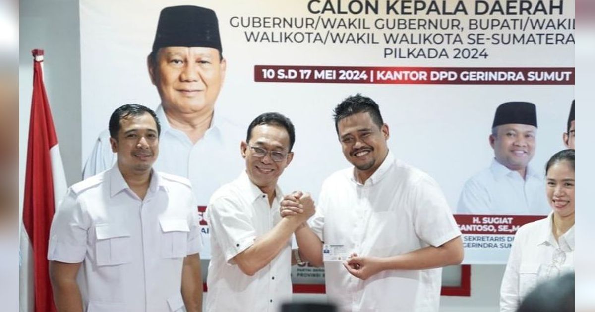 Gerindra Bakal Dukung Menantu Jokowi, Bobby Nasution di Pilgub Sumut