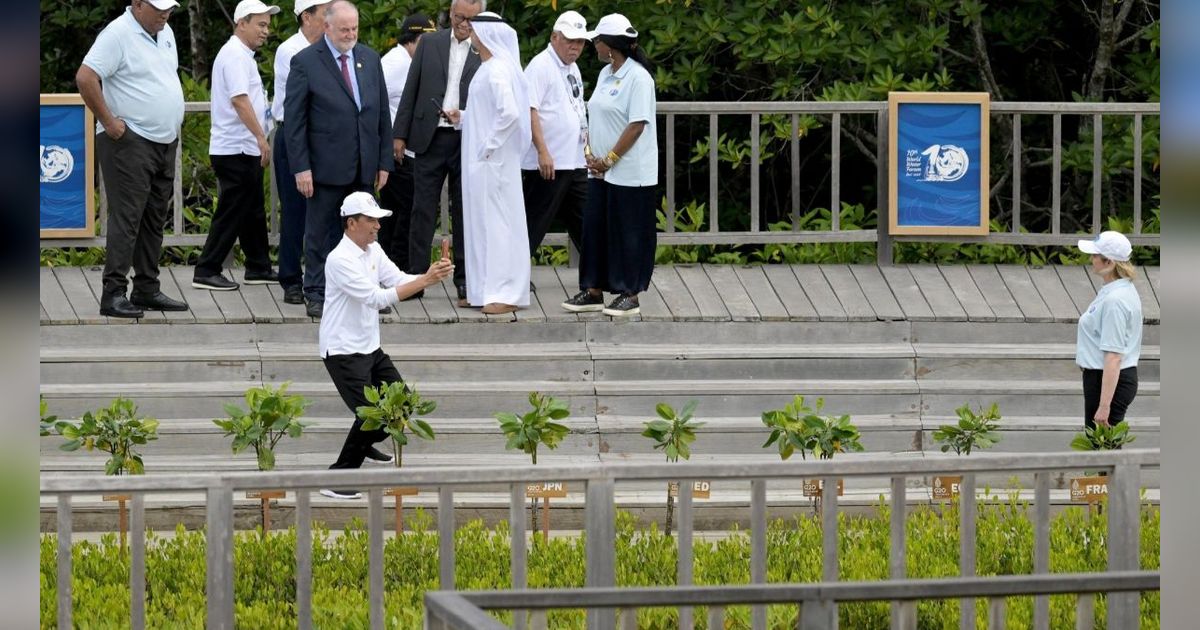 VIDEO: Sosok Wanita Delegasi Prancis Bikin Presiden Jokowi Jadi Fotografer Dadakan di Bali