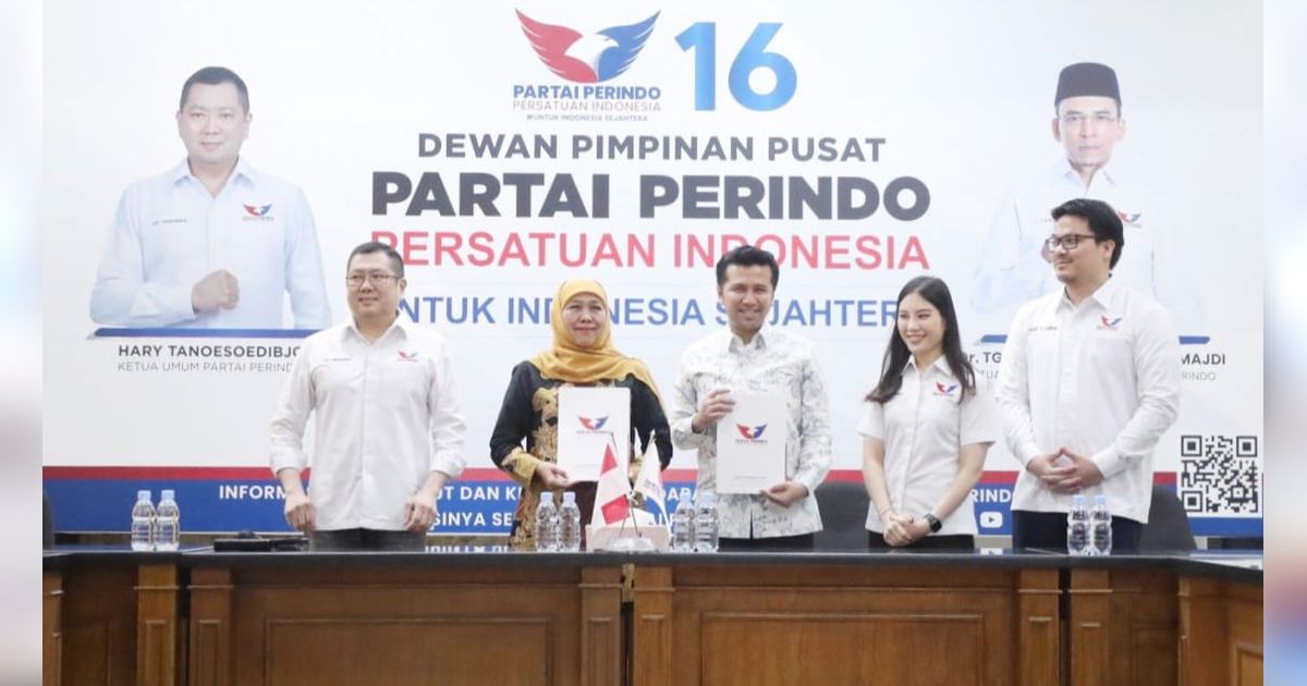 FOTO: Momen Perindo Resmi Dukung Khofifah-Emil Dardak Maju Pilgub Jatim