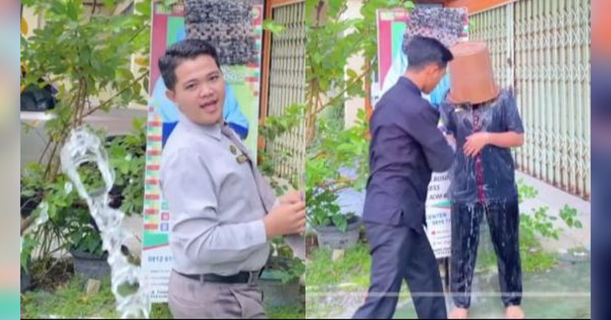 Full Effort! Pria Nuruti Permintaan Netizen hingga Basah Kuyup demi Konten Promosi yang Unik