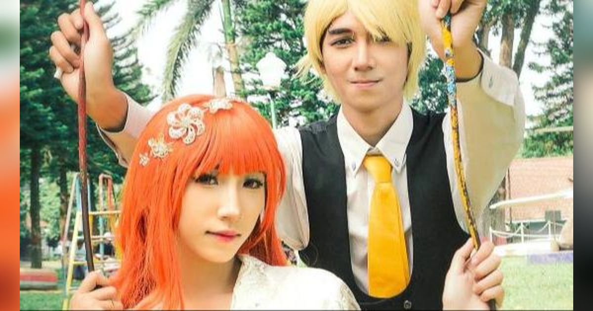 Tanpa Kopiah dan Sanggul, Pasangan Pengantin Wibu Ini Nikah di KUA Cosplay Jadi Sanji dan Nami One Piece