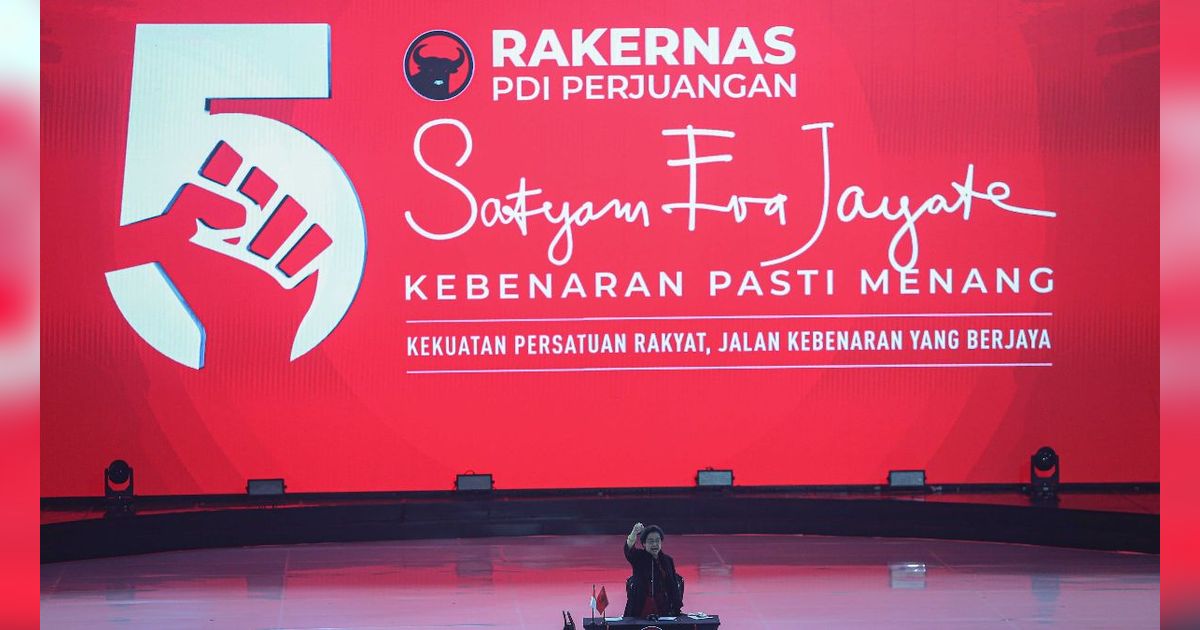 Megawati Ungkap Makna Api Obor Perjuangan di Rakernas PDIP