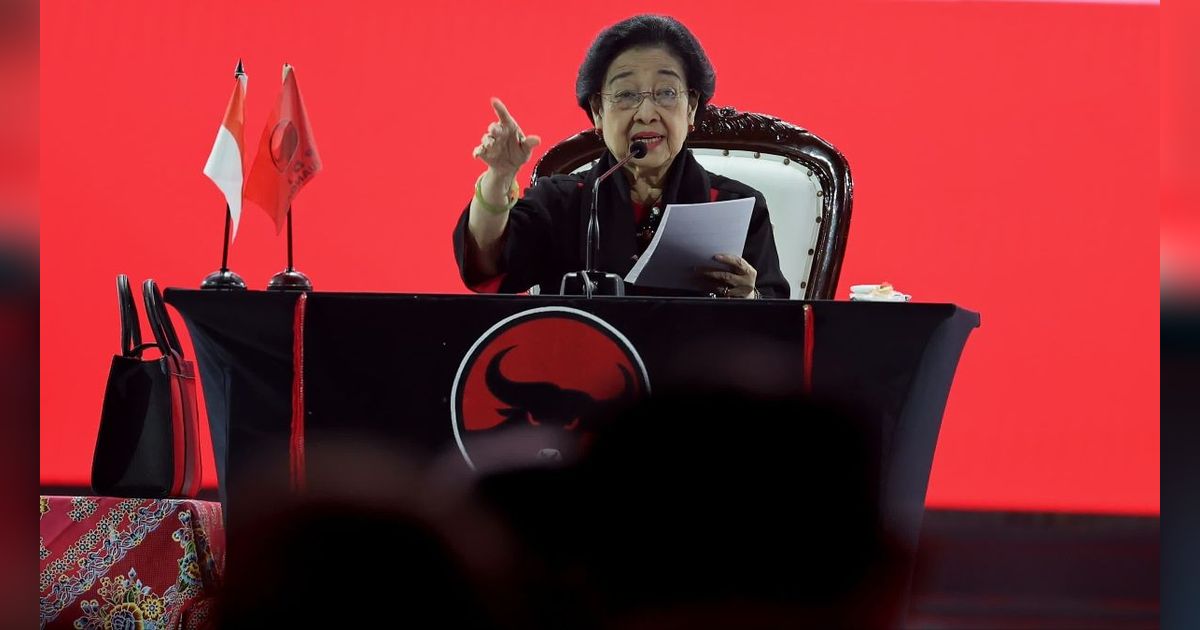 Poin-Poin Pidato Megawati di Rakernas V PDIP, Bahas Kecurangan Pilpres hingga Utang Negara