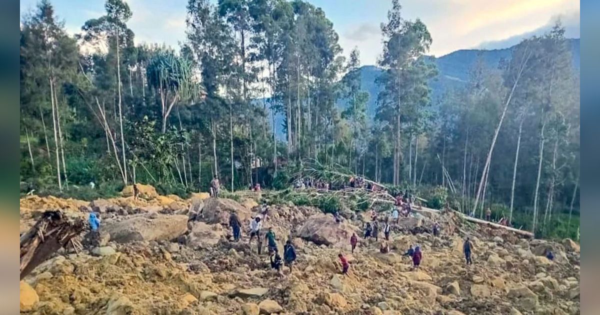 2000 Orang Terkubur Hidup-Hidup karena Longsor di Papua Nugini, Negara Minta Bantuan Dunia Internasional