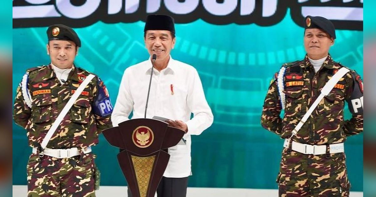 VIDEO: Momen Jokowi Minta Dikawal 2 Anggota Banser Gantikan Paspampres saat Pidato di GP Ansor