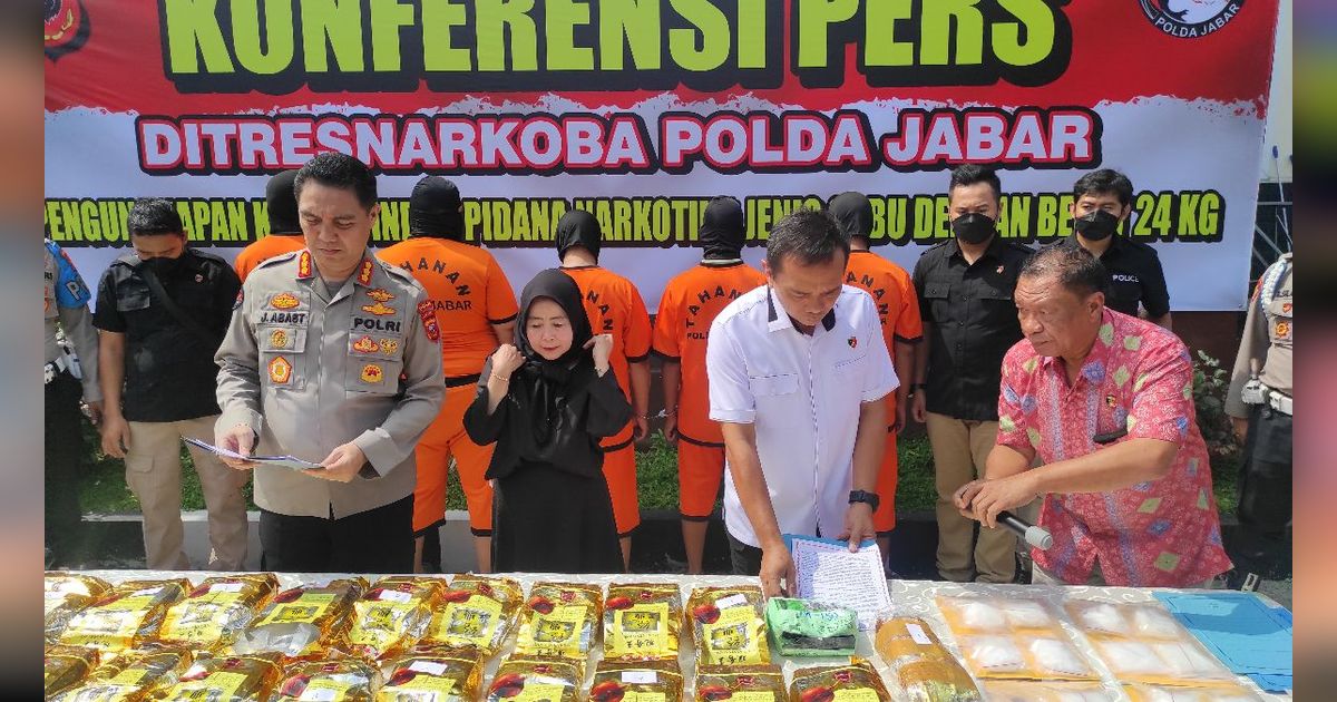 Polisi Gagalkan Peredaran 24,1 Kilogram Sabu Produksi China