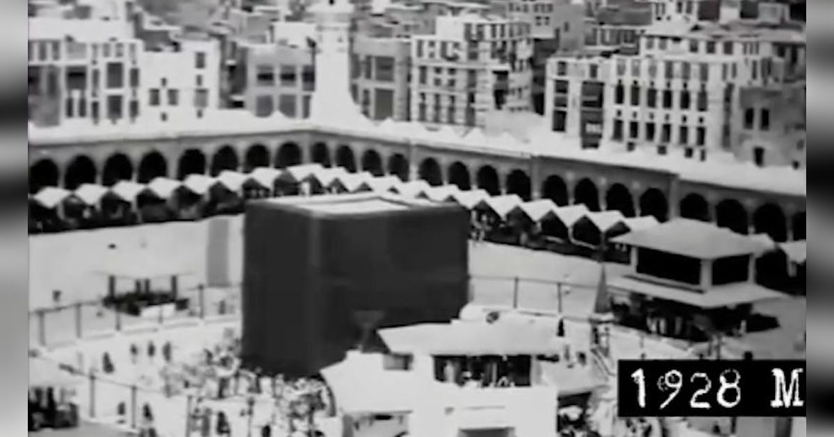 Begini Suasana Musim Haji di Mekkah Tahun 1928, Suara Adzannya Bikin Merinding