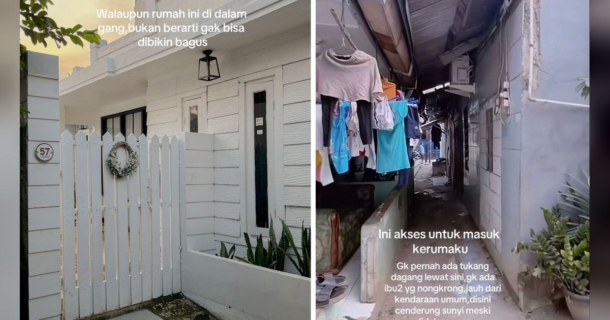 Bak Tinggal di Perumahan Elit, Penampakan Rumah Estetik Ini Ternyata di Gang Sempit