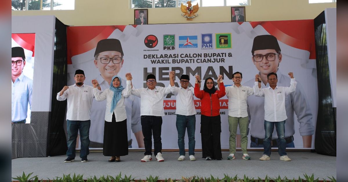 Pilkada Cianjur 2024, Herman-Ibang Borong Lima Dukungan Parpol Sekaligus